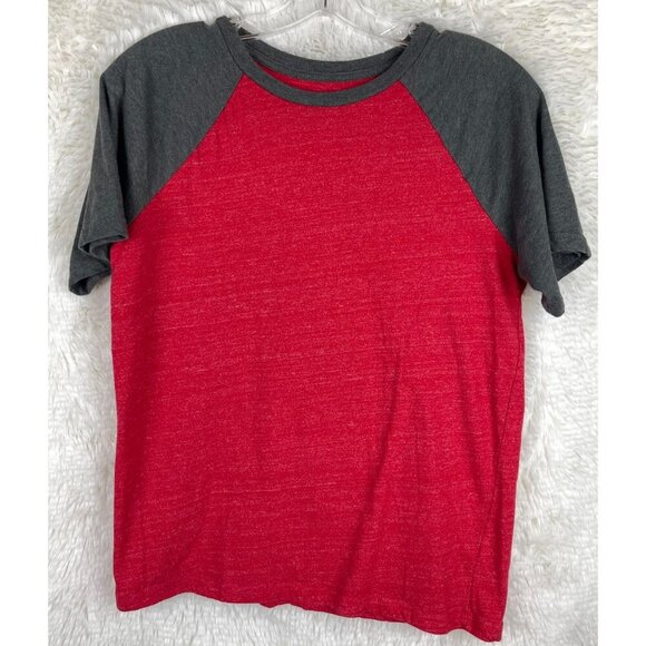 2 Boys Urban Pipeline Ultimate SuperSoft Large Husky Shirts Red Blue Gray Raglan - Picture 2 of 7